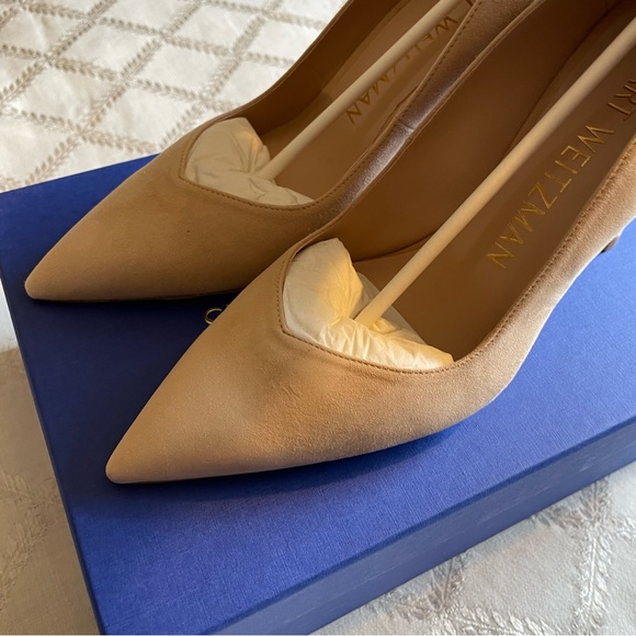 Stuart Weitzman ANNY 85 Pump, adobe suede NWT - Picture 3 of 16